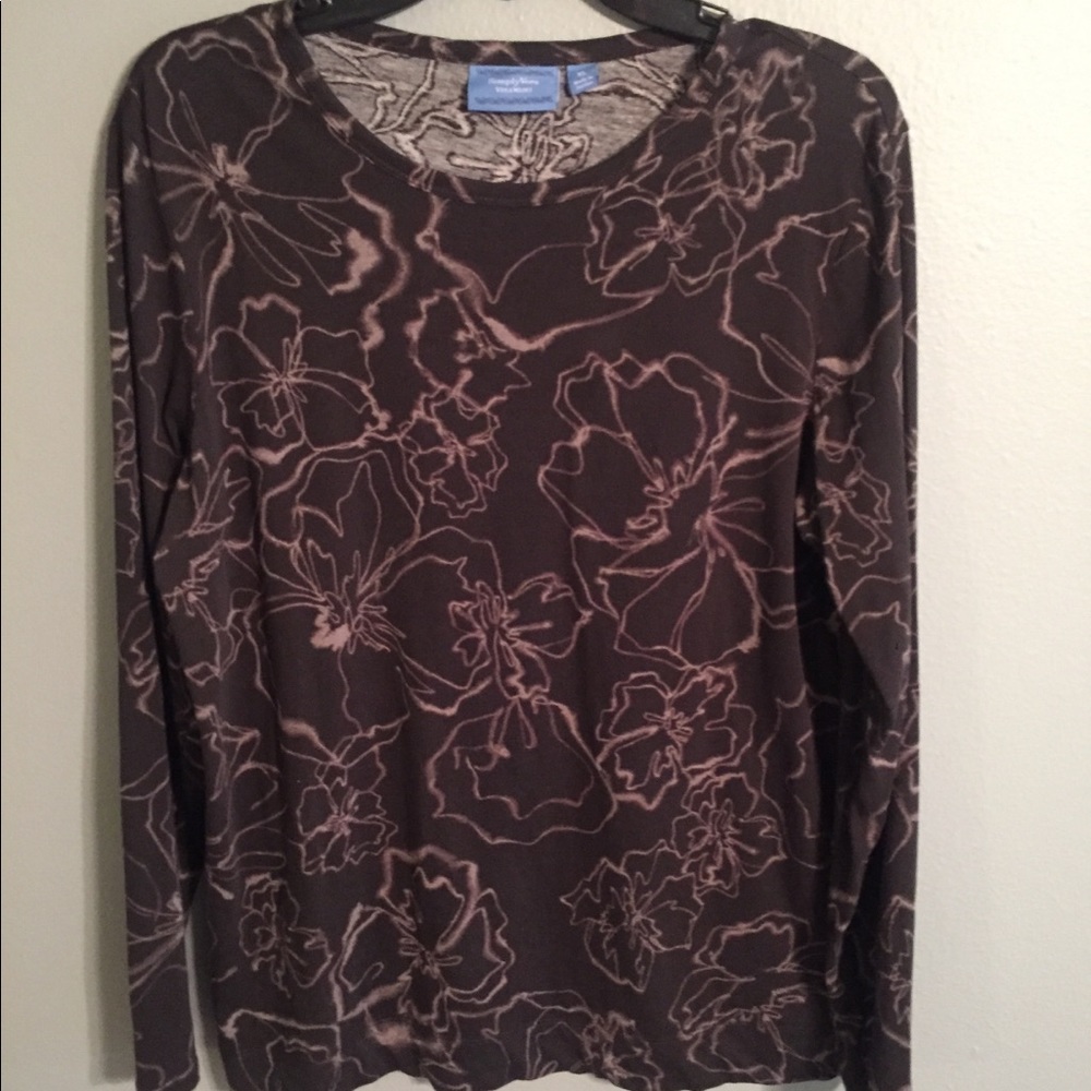 Vera Wang floral shirt